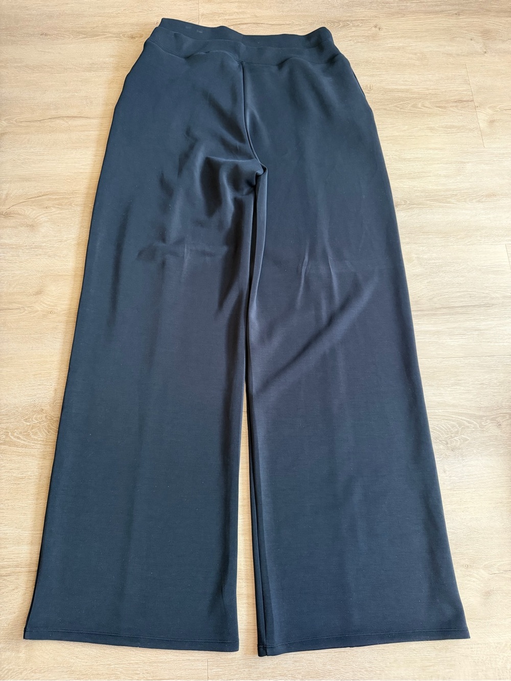 American Tall Soft Motion Wide Leg Ultra High Rise Pant Black Size XL Extra Tall - Picture 8 of 9